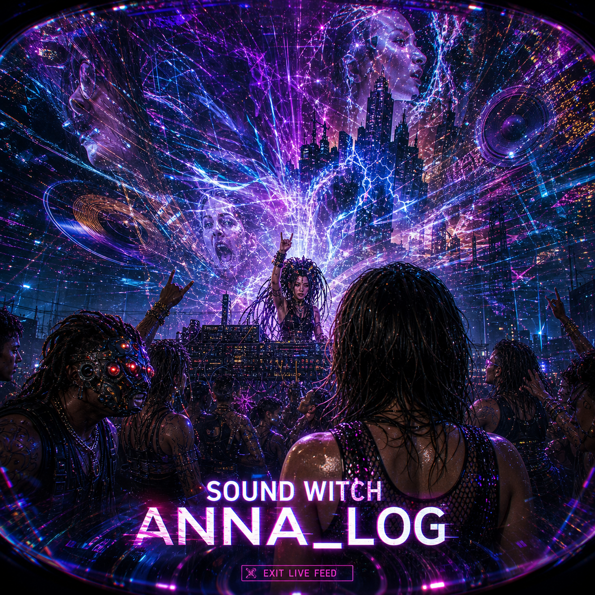 Anna's immersive live feed showing opted-in attendees as connected signal puppets